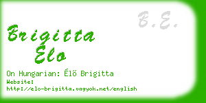 brigitta elo business card