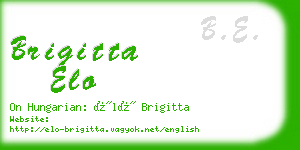 brigitta elo business card